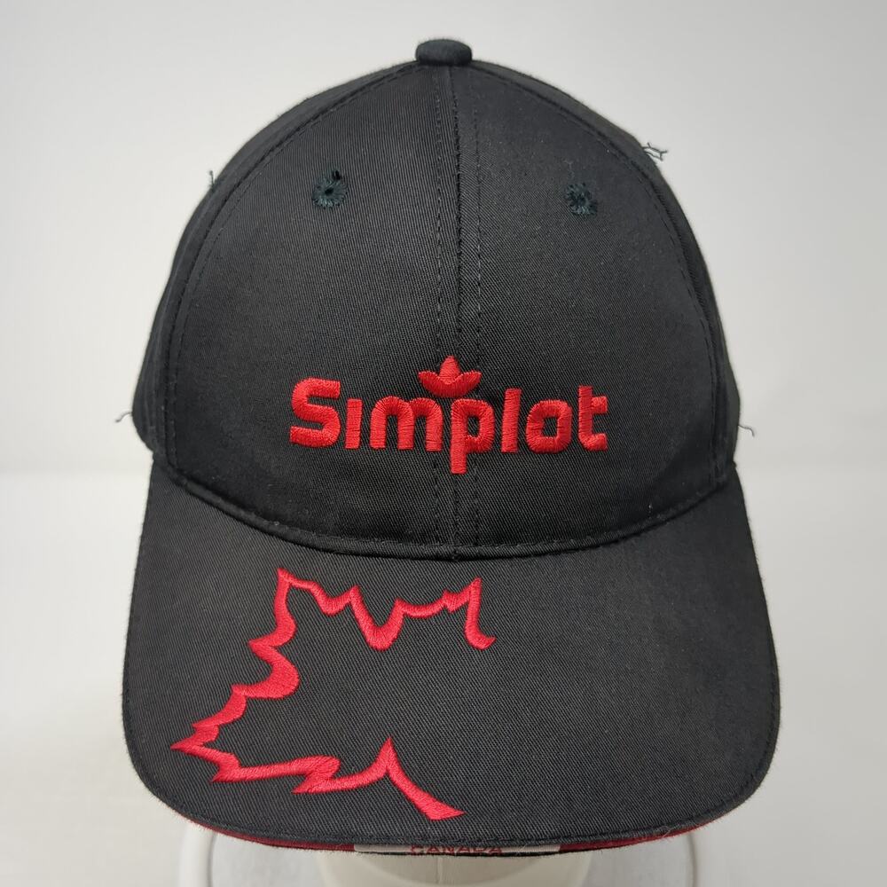 Simplot Canada Strapback Baseball Cap Black Os Ad… - image 2